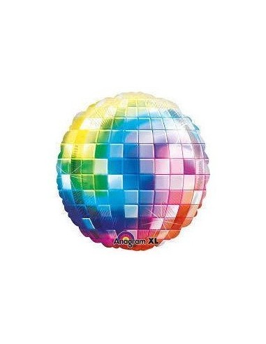 Globo foil discoteca colores 81 cm