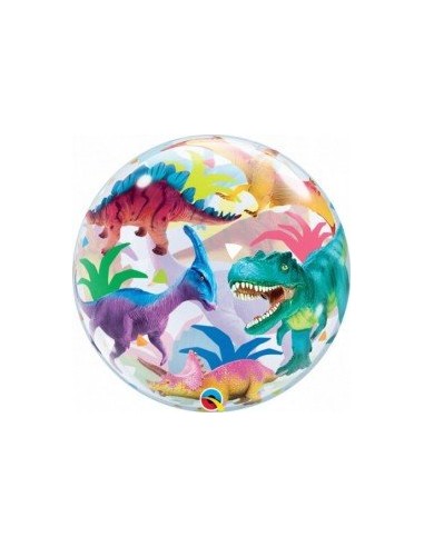 Globo burbuja dinosaurios 56cm