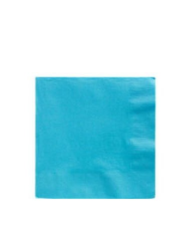 Servilleta Azul Caribe, 33 x 33, 20 uds
