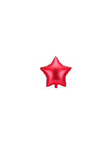 Globo foil Estrella Roja 48 cm