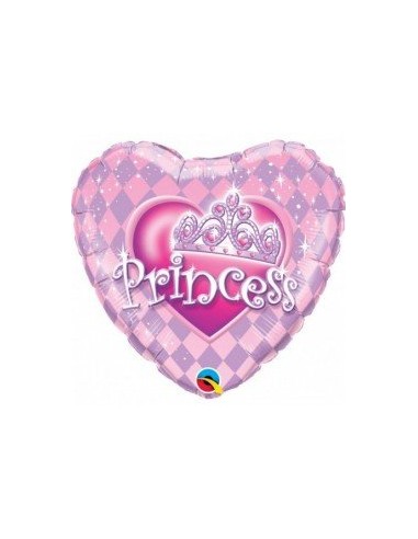 Globo foil corazón princesa , 46 cm