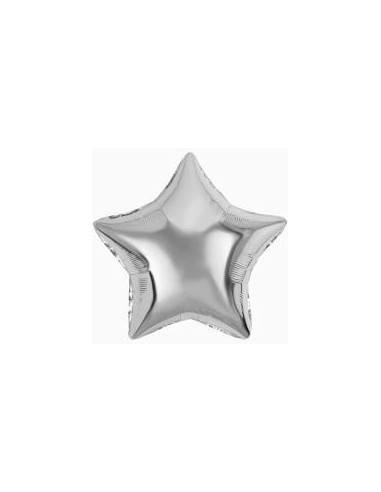 Globo foil estrella plata , 45 cm