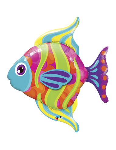 Globo foil pez colores ,109 cm