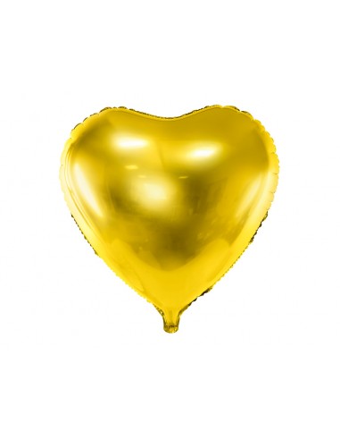 Globo foil Corazón dorado ,  45 cm