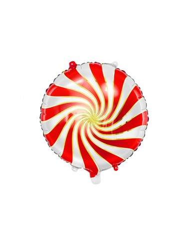 Globo foil caramelo rojo , 35 cm