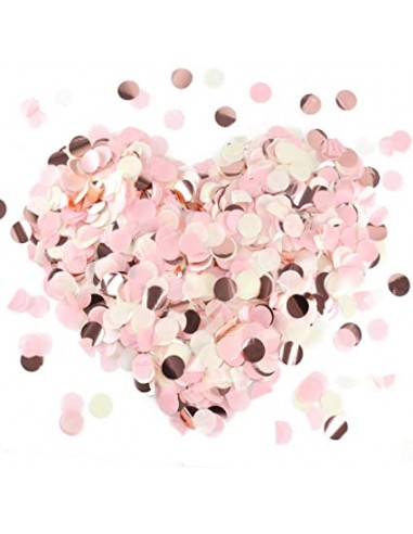 Confeti rosa y blanco ,20 gr