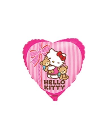 Globo foil Hello Kitty corazón , 45 cm