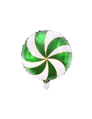 Globo foil caramelo verde , 35 cm