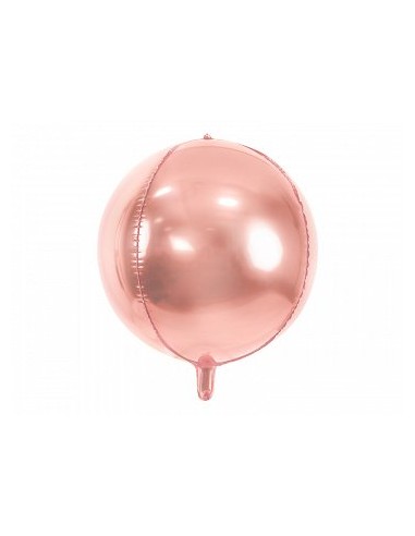 Globo foil bola oro rosa , 40 cm