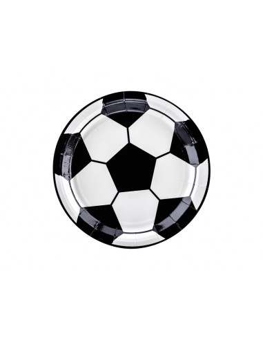 Platos Fútbol , 18 cm , 6 uds