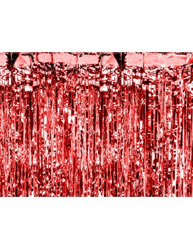 Cortina roja 90 x 250 cm