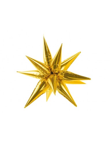 Globo estrella dorada 3D , 95 cm
