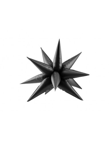 Globo estrella negra 3D , 70 cm