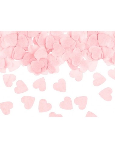 Confeti corazones rosas