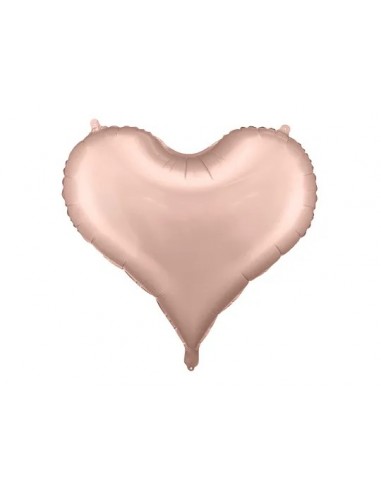 Globo corazón oro rosa , 61 x 53 cm