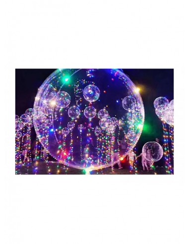 Globo burbuja con luz led,55 cm