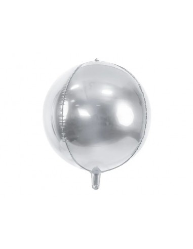 Globo foil bola plata,40 cm