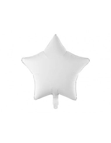 Globo estrella blanca, 45 cm