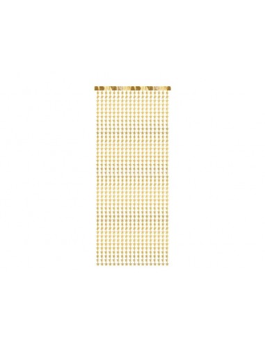 Cortina estrellas doradas,100 x 245 cm