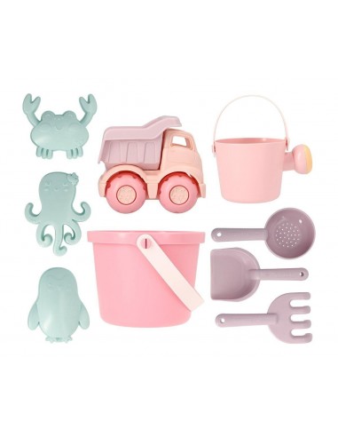 Set juguetes de playa rosa