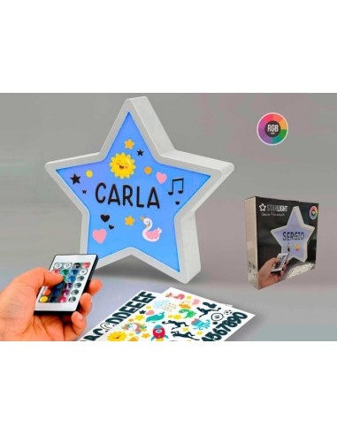 Lámpara estrella para personalizar