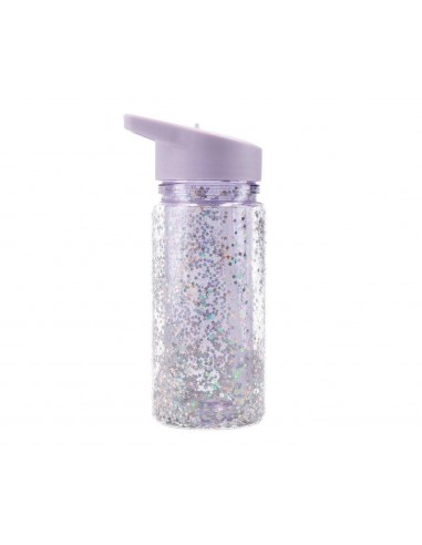 Botella glitter lila