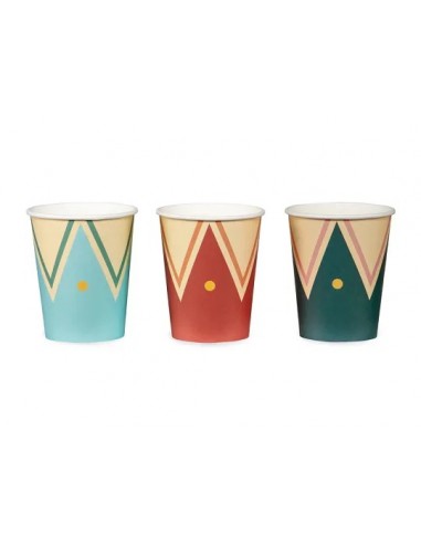 Vasos circo,6 uds