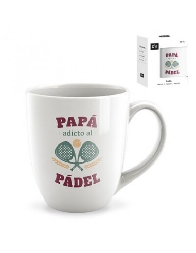 Taza papá adicto al padel