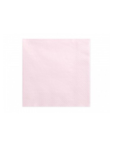 Servilleta rosa claro 33 x 33cm 20uds