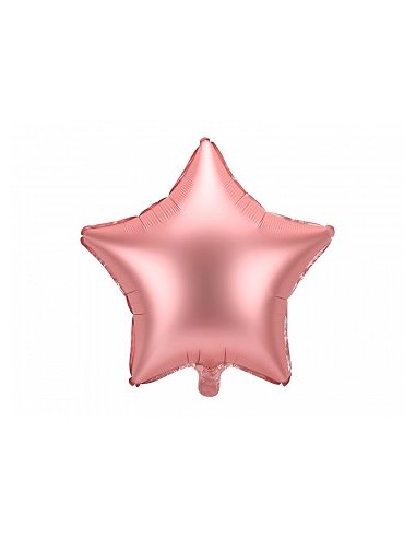 Globo foil  Estrella oro rosa 48 cm