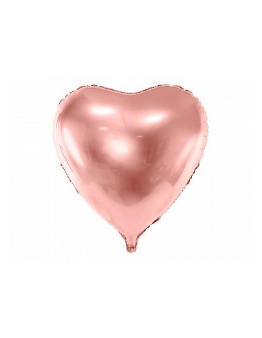 Globo foil corazón rosa 76 x 73 cm