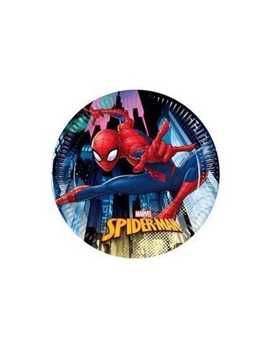 Platos Spiderman 19,5 cm 6 uds